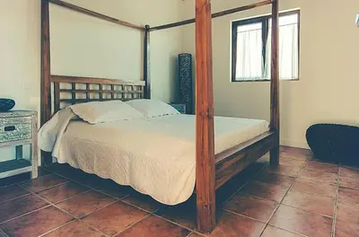 Cama o camas de una habitación en Charming House Cañamero + Pool