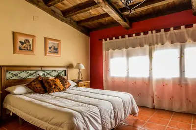 Cama o camas de una habitación en Casa Rural Caseta de los Camineros