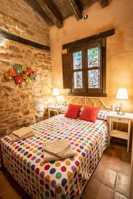 Cama o camas de una habitación en Sierra de Gata EL CORRAL DE LA HIGUERA