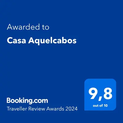 Certificado, premio, señal o documento que está expuesto en Casa Aquelcabos