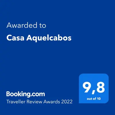 Certificado, premio, señal o documento que está expuesto en Casa Aquelcabos