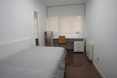 Cama o camas de una habitación en Residencia Universitaria Resa Colegio de Cuenca