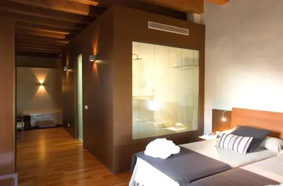 Cama o camas de una habitación en Hotel Conventual Sierra de Gata