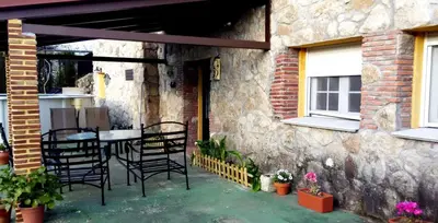 Un patio o zona al aire libre en Apartamento Rural San Jorge Bajo