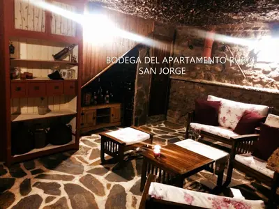 Zona de estar de Apartamento Rural San Jorge Bajo