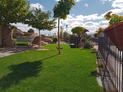 Jardín al aire libre en Entre las Piedras y musgo