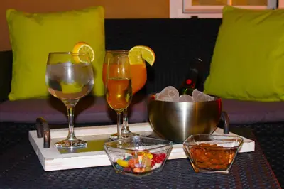 Bebidas en Panorama Ático