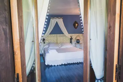 Cama o camas de una habitación en Finca El Carpintero