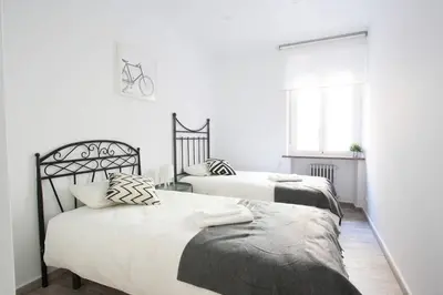 Cama o camas de una habitación en Apartamento entero 4HB centro Salamanca by Batuecas