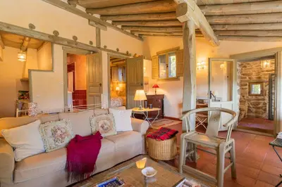 Zona de estar de Posada Real La Casa de Arriba