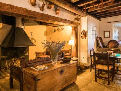 Zona de estar de Posada Real La Casa de Arriba
