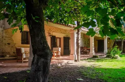 Jardín al aire libre en El huerto de Candeleda