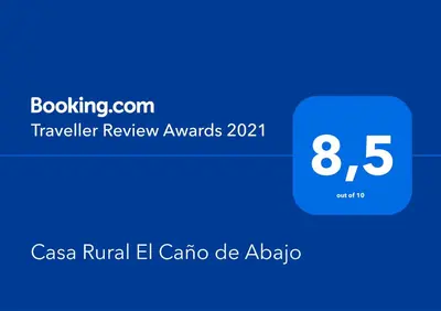 Certificado, premio, señal o documento que está expuesto en Casa Rural El Caño de Abajo