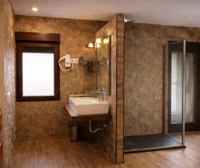 Un baño de Casa Rural Casa de Chocolate