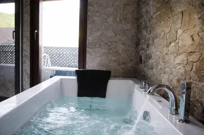 Un baño de Casa Rural Casa de Chocolate