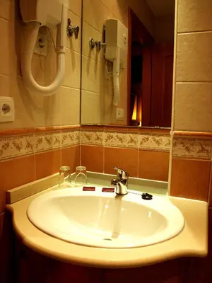Un baño de Hotel La Bodega