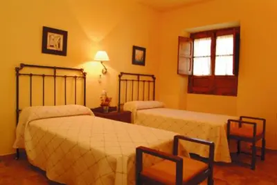 Cama o camas de una habitación en Casa Rural Las Avutardas