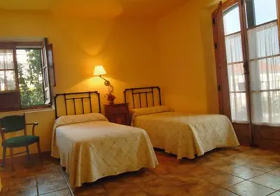 Cama o camas de una habitación en Casa Rural Las Avutardas