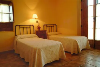 Cama o camas de una habitación en Casa Rural Las Avutardas