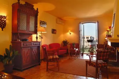 Zona de estar de Casa Rural Las Avutardas