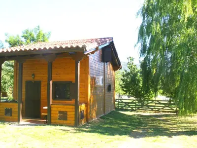 Jardín al aire libre en Apartamentos Rurales El Rincón del Jerte