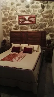 Cama o camas de una habitación en casa rural La Fragua
