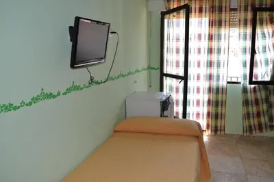 Una televisión o centro de entretenimiento en Hostal Vadillo