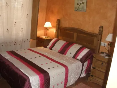 Cama o camas de una habitación en Complejo Peñafiel