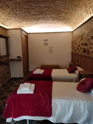 Cama o camas de una habitación en La casina de Carmina