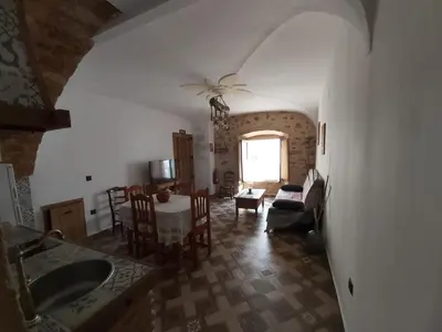 Zona de estar de La casina de Carmina