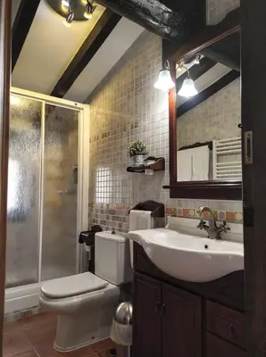 Un baño de Apartamentos Rurales Fuente Chiquita