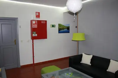 Zona de estar de Hostal La Estación
