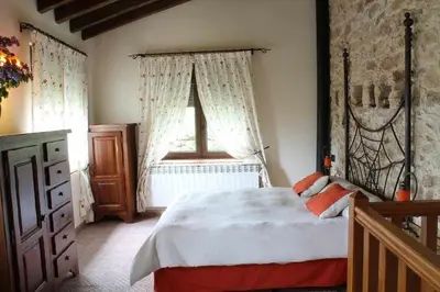 Cama o camas de una habitación en La Quinta Del Chocolatero