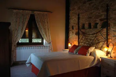 Cama o camas de una habitación en La Quinta Del Chocolatero