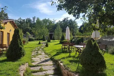 Jardín al aire libre en La Quinta Del Chocolatero