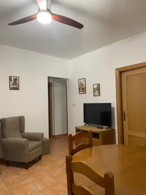 Una televisión o centro de entretenimiento en Casa San Marcos