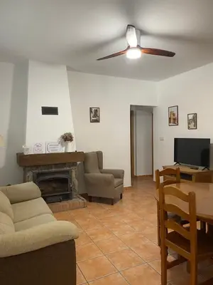 Una televisión o centro de entretenimiento en Casa San Marcos