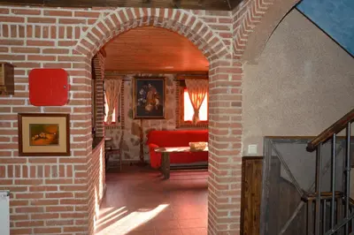 Zona de estar de Chalet Rural en Navaluenga
