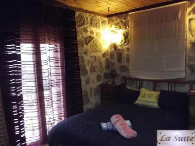 Zona de estar de Chalet Rural en Navaluenga