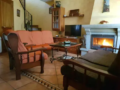 Una televisión o centro de entretenimiento en Casa Rural con encanto en Las Arribes 