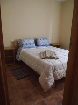 Cama o camas de una habitación en Apartamento Rural 