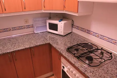 Una cocina o zona de cocina en Apartamentos el Cardenillo