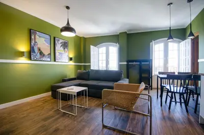 Zona de estar de Apartamentos Suites Roma