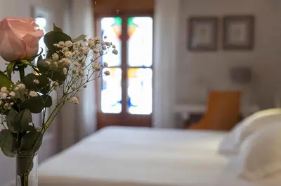 Cama o camas de una habitación en Hotel Rural Spa Don Juan de Austria