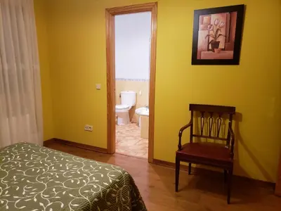 Cama o camas de una habitación en Los Guijos