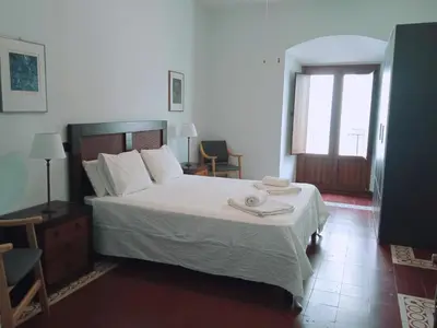 Cama o camas de una habitación en Apto La Almena 2 junto a Plaza Mayor,2 habitaciones,parking gratuito