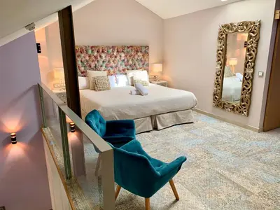 Cama o camas de una habitación en Akla Hotel Mérida
