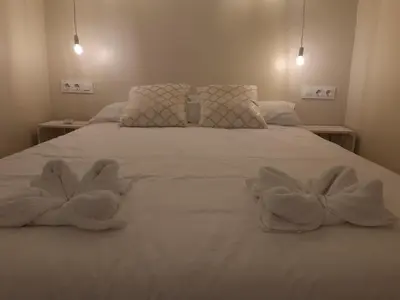 Cama o camas de una habitación en La Casa de Leo - El Casar de Leo