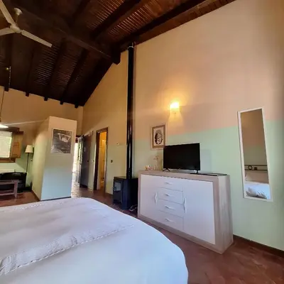 Cama o camas de una habitación en Apartamentos Casasturga