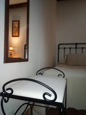 Cama o camas de una habitación en La Simona Casa Rural